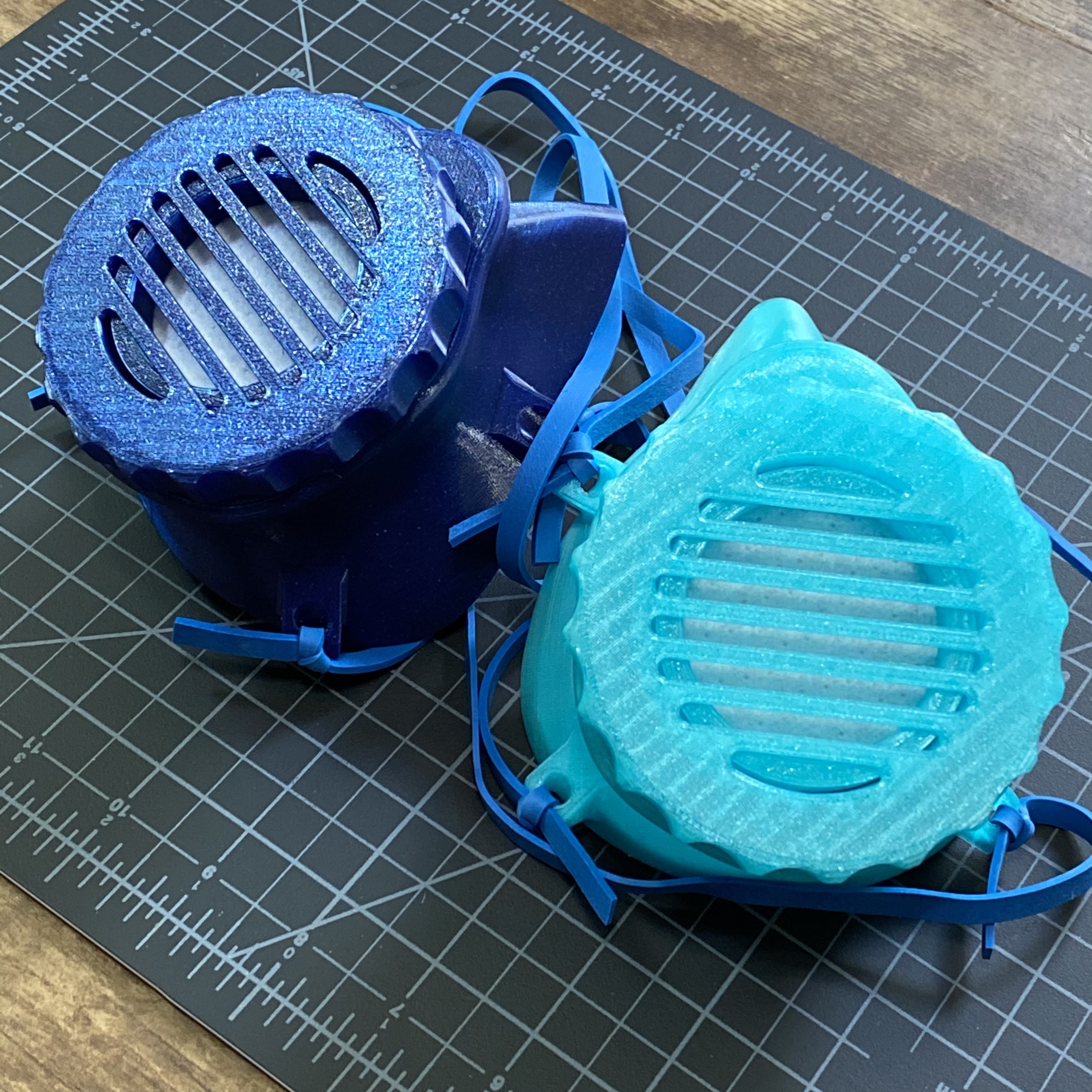 blue masks